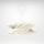 Φωτιστικό Κρεμαστό Majorka Μονόφωτο Λευκό (PP+PVC) Ε27 58*58*80cm MED-10240