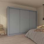 Ντουλάπα Grandio Γκρι 250x60x215cm Ντουλάπα Grandio Γκρι 250x60x215cm