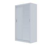 Ντουλάπα Linea Λευκή με καθρέφτη 120x60x215cm