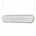 Φωτιστικό Κρεμαστό Ράγα Led 80W 4000K Χρυσό 80x15x120cm