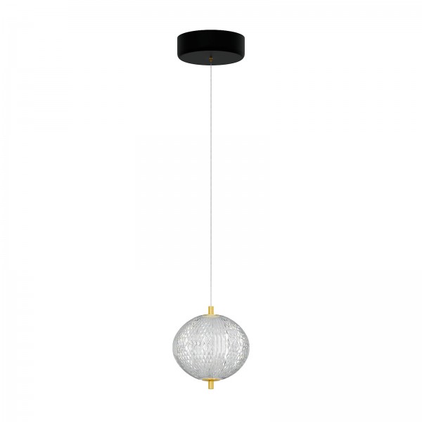 Φωτιστικό Κρεμαστό Led 15W 4000K Χρυσό 15x15x120cm