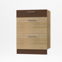 Alina  Συρταριέρα Κάτω 60x44,5x85εκ Σονόμα-Μόκκα SO-AD603S