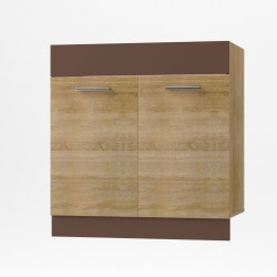 Alina Κάτω ντουλάπι Νεροχύτη, 80x44,5x85cm Σονόμα-Μόκκα SO-AD80S