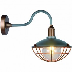 Φωτιστικό Τοίχου Μεταλλικό Νίκελ IP65 Ε27 25x43x35cm DH-WA-0005