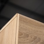 Μπουφές Solo 80x41x82cm Sonoma με Wenge και MDF Καμπυλωτό τελείωμα στις πόρτες TO-SOLO2D1S