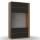 Βιτρίνα ADEL, Χρώμα Καπνού (tobacco) με γκρί, 95.1x39.6x167.5, SO-ADEL2D