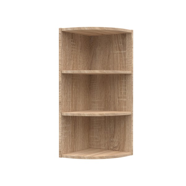 Alina Γωνιακό πάνω ντουλάπι με ράφια 28,5x28,5x71,8εκ Sonoma-Μόκκα SO-AV30K3 Alina Γωνιακό πάνω ντουλάπι με ράφια 28,5x28,5x71,8εκ Sonoma-Μόκκα SO-AV30K3