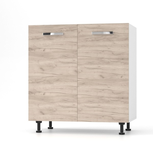 CHARLOTΤE Ντουλάπι Νεροχύτη 80x46.5x82εκ με μεταλλικά χερούλια Δρύς SO-CD80SO CHARLOTΤE Ντουλάπι Νεροχύτη 80x46.5x82εκ με μεταλλικά χερούλια Δρύς SO-CD80SO
