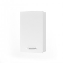 CHARLOTΤE Πάνω Ντουλάπι 40x30.5x71.8εκ με μεταλλικά χερούλια Λευκό SO-CV40W