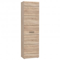 Ντουλάπα Solo 1D 45x58x197 Sonoma με Wenge και MDF Καμπυλωτό τελείωμα TO-SOLO1D
