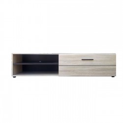 Έπιπλο TV Solo 163x41x38cm Sonoma με Wenge και MDF Καμπυλωτό τελείωμα στις πόρτες TO-SOLOTV1D