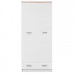Ντουλάπα Top Mix 80x57x183cm Λευκή με Sonoma, και ένα συρτάρι TO-TOP2D1S80W