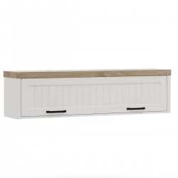 VERNE ΡΑΦΙ ΤΟΙΧΟΥ ΚΡΕΜΑΣΤΟ 137.9x30x35cm χρώμα Λευκό/Φυσικός Δρυς. TO-VERNEREGWISZ1D VERNE ΡΑΦΙ ΤΟΙΧΟΥ ΚΡΕΜΑΣΤΟ 137.9x30x35cm χρώμα Λευκό/Φυσικός Δρυς. TO-VERNEREGWISZ1D