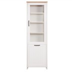 VERNE BITPINA 59.7x37.2x191.6cm χρώμα Λευκό/Φυσικός Δρυς. TO-VERNEWIT1W1D VERNE BITPINA 59.7x37.2x191.6cm χρώμα Λευκό/Φυσικός Δρυς. TO-VERNEWIT1W1D