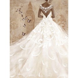 Πίνακας Νυφικό με STRASS 60x80 εκ . W-8845B