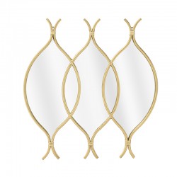 INART ΚΑΘΡΕΠΤΗΣ ΤΟΙΧΟΥ ΜΕΤΑΛΛΙΚΟΣ ΧΡΥΣΟΣ 69Χ3Χ72 3-95-161-0043