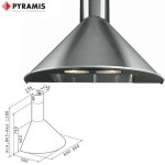 Pyramis Classic Στρογγυλή Καμινάδα 60cm (065017801)