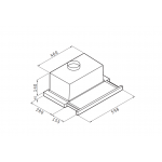 Pyramis Essential Συρόμενος Απορροφητήρας 60cm Inox 065017002