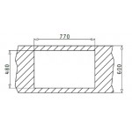 Pyramis Athena 1B 1D Ανοξείδωτος Νεροχύτης 79x50 Αντιστρεφόμενος Ένθετος Σατινέ 100178701