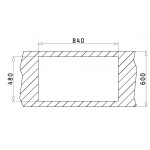 Pyramis Amaltia Plus 2B 86x50 Ανοξείδωτος Νεροχύτης Σαγρέ Ένθετος 107125101