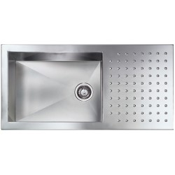 Sanitec Punto Quadra 10906 (100 x 50) ΣΑΤΙΝΕ νεροχύτης αντιστρεφόμενος ένθετος   