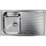 Sanitec Cometa 11463 86x50 Ανοξείδωτος Νεροχύτης Σαγρέ Ένθετος