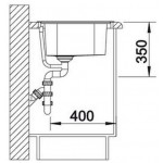 Blanco Plenta 86x50 εκ. Νεροχύτης Λείος Ένθετος Inox