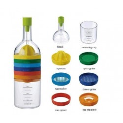 Πολυεργαλείο κουζίνας με 8 διαφορετικά εξαρτήματα σε σχήμα μπουκάλι