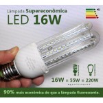 Βιδωτός λαμπτήρας οικονομίας LED 1600lm, 16W / E27 με ψυχρό φως ενεργειακής κλάσης Α