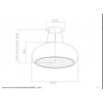 Elica Seashell IX/F/80 Inox Απορροφητήρας Νησίδας