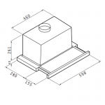 Pyramis Essential Turbo 60 Συρόμενος Απορροφητήρας Λευκός 065017302