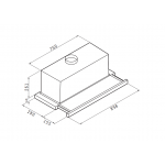 Pyramis Essential Turbo 90 Συρόμενος Απορροφητήρας Inox