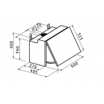 Pyramis Essential 60 Πτυσσόμενος Απορροφητήρας Καφέ 065031402