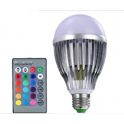 OEM AOKEMAN AO-1811A ΛΑΜΠΑ LED 3W, Ε27, RGB ME ΤΗΛΕΧΕΙΡΙΣΤΗΡΙΟ 