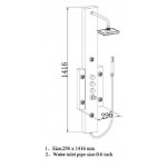 Sanitec A 304 Ανοξείδωτη Στήλη Ντους Υδρομασάζ