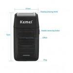 Kemei KM-1102 Επαναφορτιζόμενη Ξυριστική μηχανή Δίδυμη λεπίδα Προστασία προσώπου