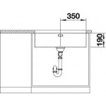 Blanco Andano 700-U 74X44 cm Υποκαθήμενος Νεροχύτης Λείος Inox