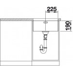 Blanco Andano 450 U 49x44 cm Υποκαθήμενος Νεροχύτης Λείος Inox