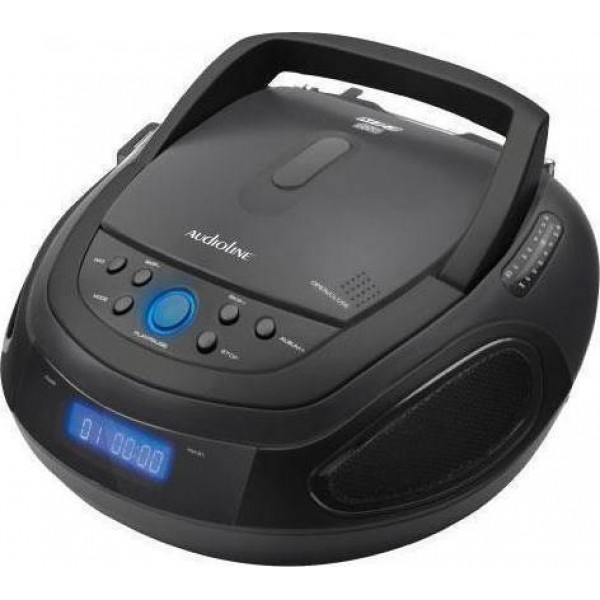 Audioline CD-1012A Φορητό mp3 με USB και Bluetooth Μαύρο