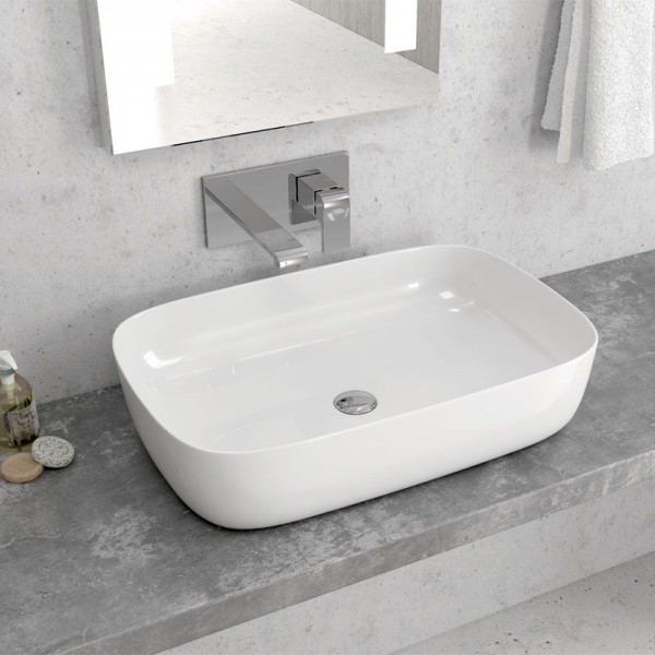 Karag LT 2143 P Επικαθήμενος Νιπτήρας Μπάνιου 600x390x145mm