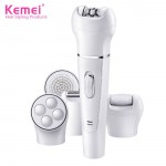 Kemei KM-2199 Συσκευή 5 σε 1 Αποτρίχωσης, Ξυριστική, Βούρτσα καθαρισμού, μασάζ , αφαίρεσης κάλων
