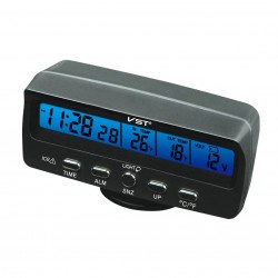 Μετρητής κατάστασης αυτοκινήτου με ψηφιακό βολτόμετρο και ενδείξεις ώρας/θερμοκρασίας - VST-7045V