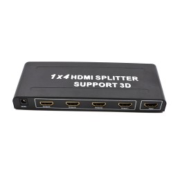 Splitter HDMI 1x4 με 1 είσοδο και 4 εξόδους με Υποστήριξη 3D