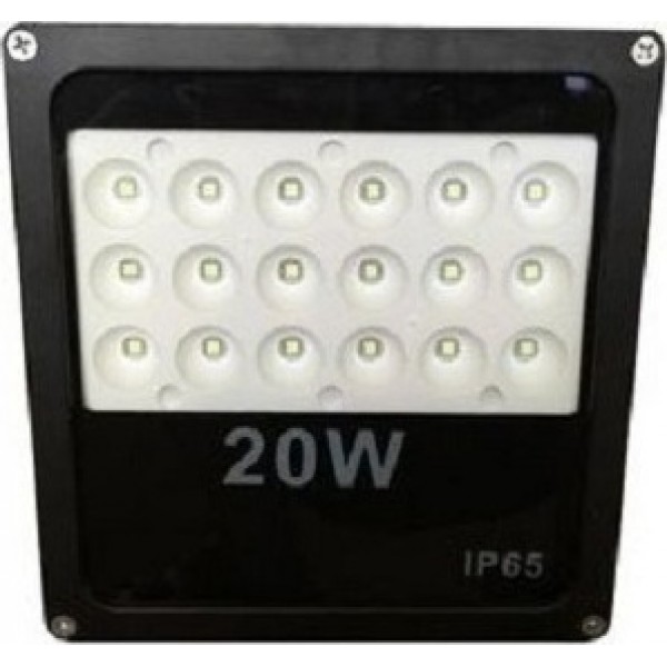 Slim Προβολέας LED SMD 20W - Αδιάβροχος IP65 6500K