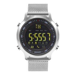 Xwatch EX-18 Smart Watch Bluetooth 4.0 Άδιάβροχο 5ATM με μεταλλικό μπρασελέ