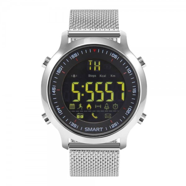 Xwatch EX-18 Smart Watch Bluetooth 4.0 Άδιάβροχο 5ATM με μεταλλικό μπρασελέ