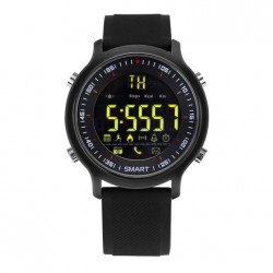 Xwatch EX-18 Smart Watch Bluetooth 4.0 Άδιάβροχο 5ATM με μαύρο πλαστικό λουράκι