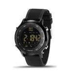 Xwatch EX-18 Smart Watch Bluetooth 4.0 Άδιάβροχο 5ATM με μαύρο πλαστικό λουράκι