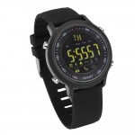 Xwatch EX-18 Smart Watch Bluetooth 4.0 Άδιάβροχο 5ATM με μαύρο πλαστικό λουράκι