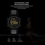 Xwatch EX-18 Smart Watch Bluetooth 4.0 Άδιάβροχο 5ATM με μαύρο πλαστικό λουράκι